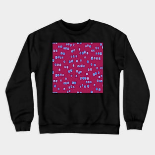 Watercolour mod raindrops in hot pink Crewneck Sweatshirt